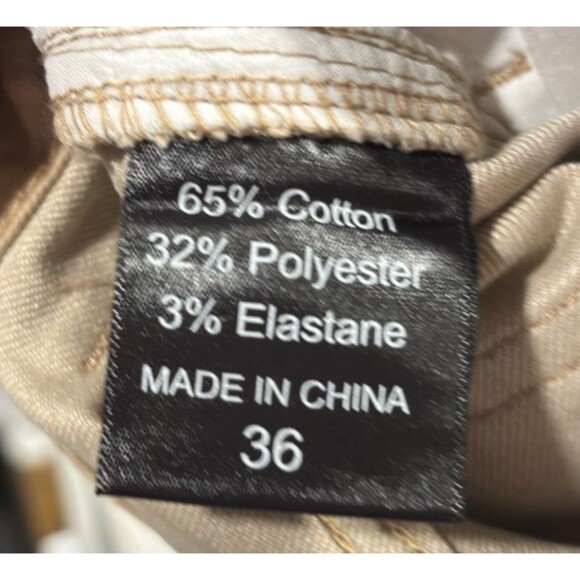 Gingtto Khaki Modern Twill Mens Skinny Pants with Stretch Sz 36W X 30L Casual - Picture 8 of 8